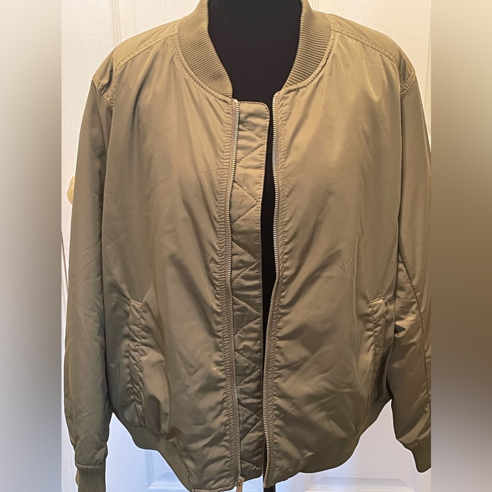 Olive Green Bomber Jacket